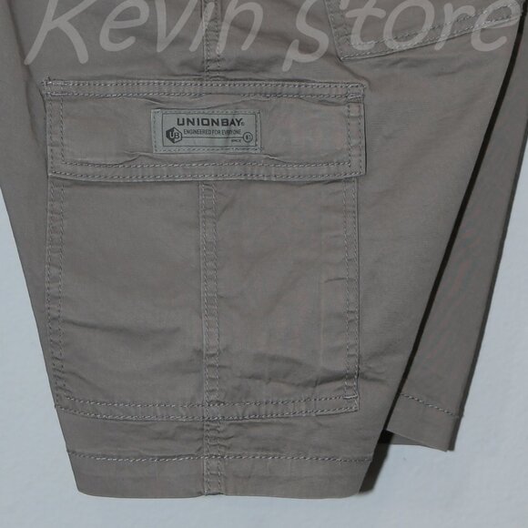 2 pairs , Tan , Gray Union Bay Men's Cargo Shorts.Price is for 2 - Picture 3 of 12